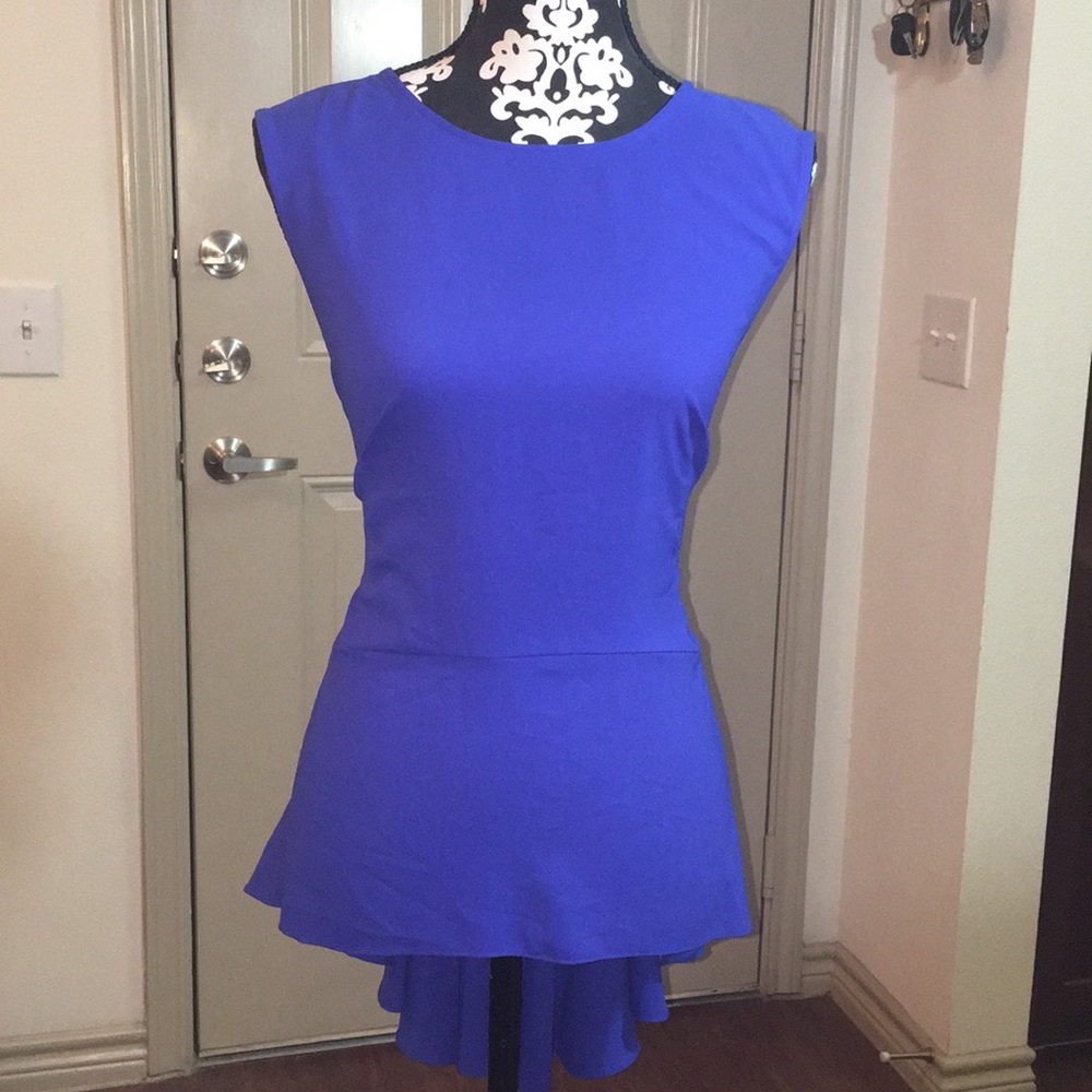 Gorgeous Hi-Lo Peplum Blouse